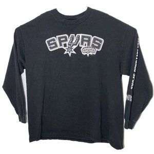 NBA San Antonio Spurs Size XL Black LS Shirt